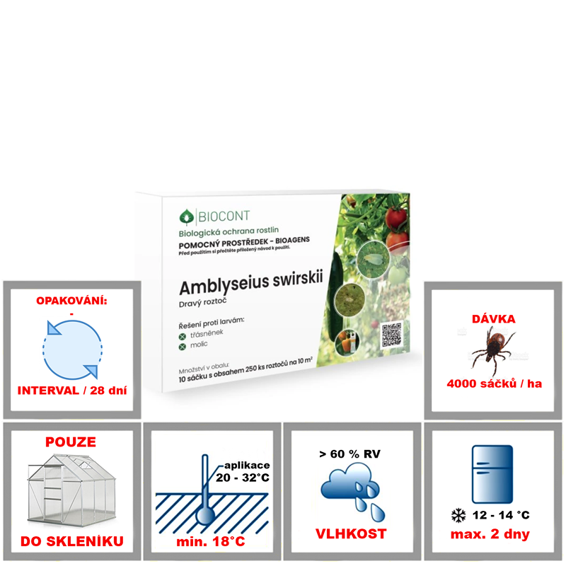 Obrázek z Amblyseius swirskii 10 sáčků / bal.
